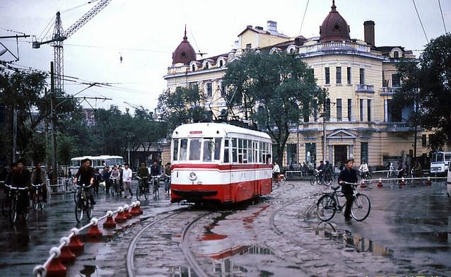老照片的记忆1983年哈尔滨街景