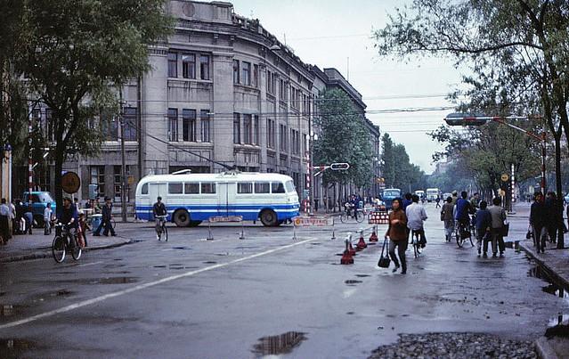 老照片的记忆1983年哈尔滨街景